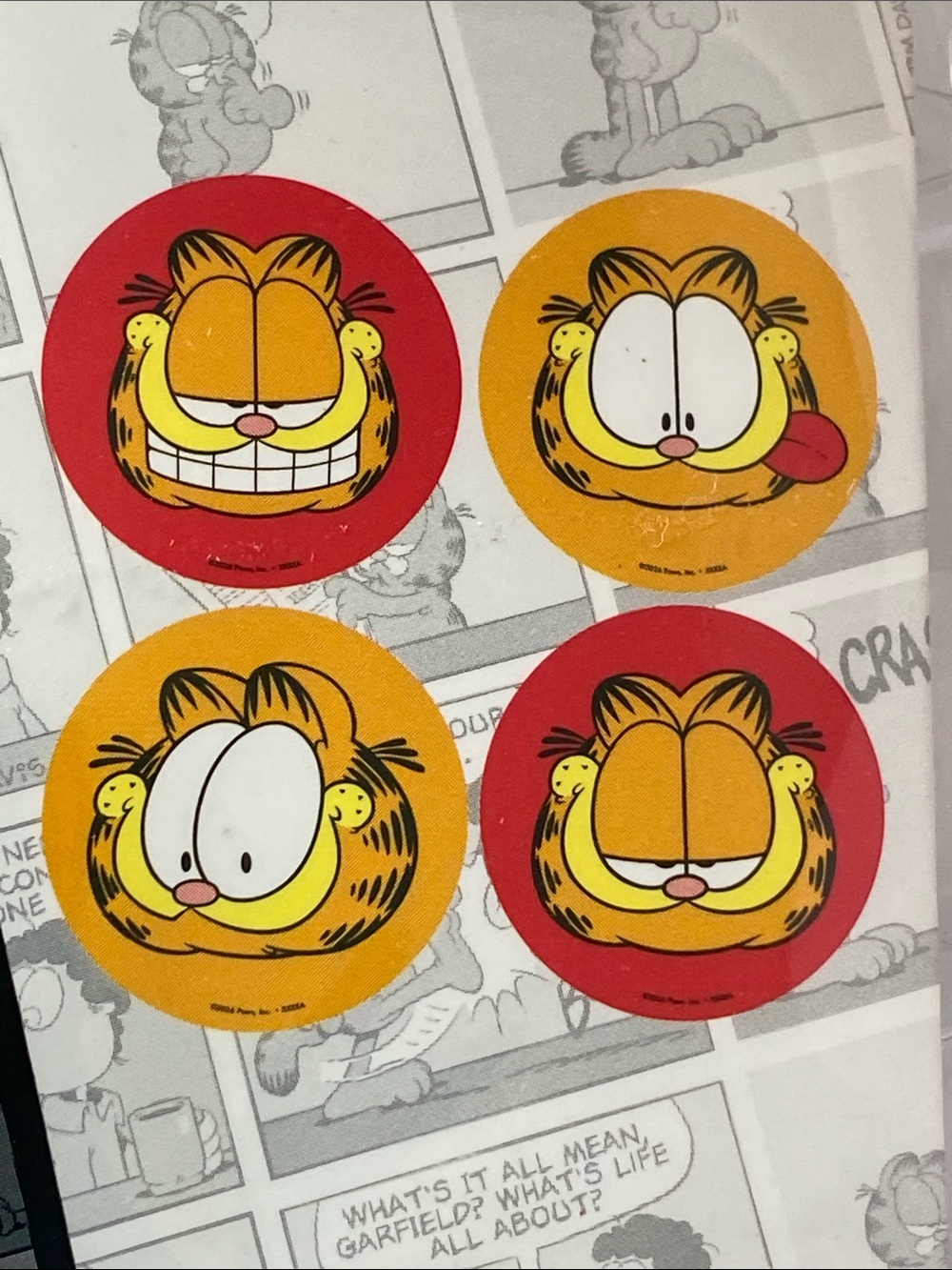 Garfield 4-Pack Red Coasters by Nickelodeon